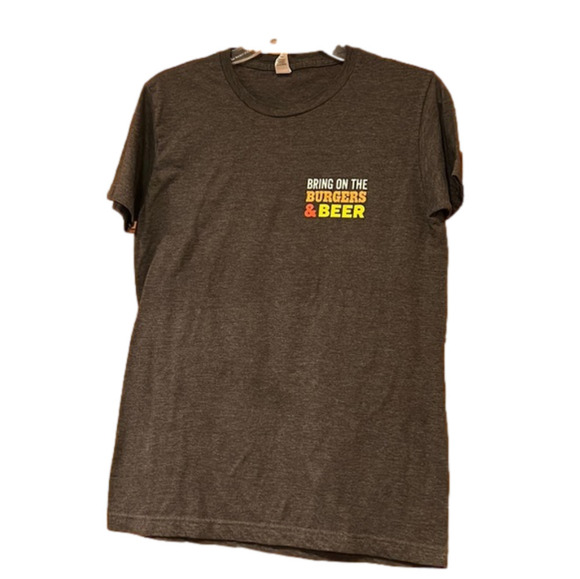 Burgers Beer BBQ Tee Shirt - Picture 1 of 6